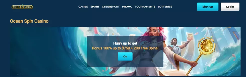 Ocean Spin Casino Willkommensbonus 500 Euro und Freispiele
